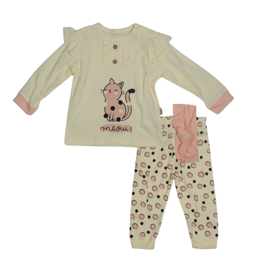 Baby Girl Kitty Cat Set