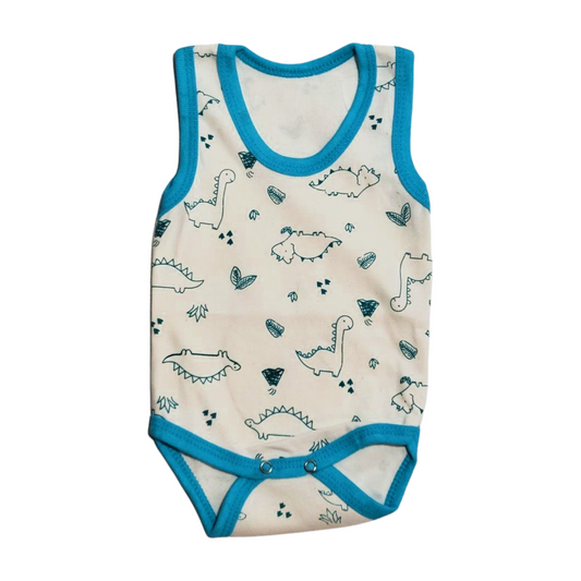 4 Tagless Summer Dino & Star Bodysuit - BY