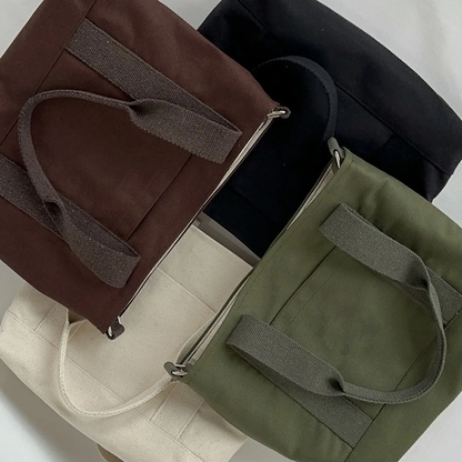 Dark Coal Canvas Bag