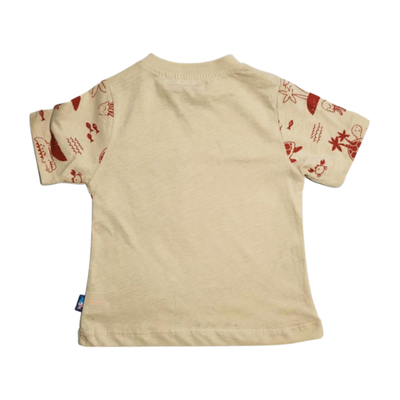 Adorable Baby Boy Summer Palm & Beach - 2 Piece Set - Top & Shorts - Image 3