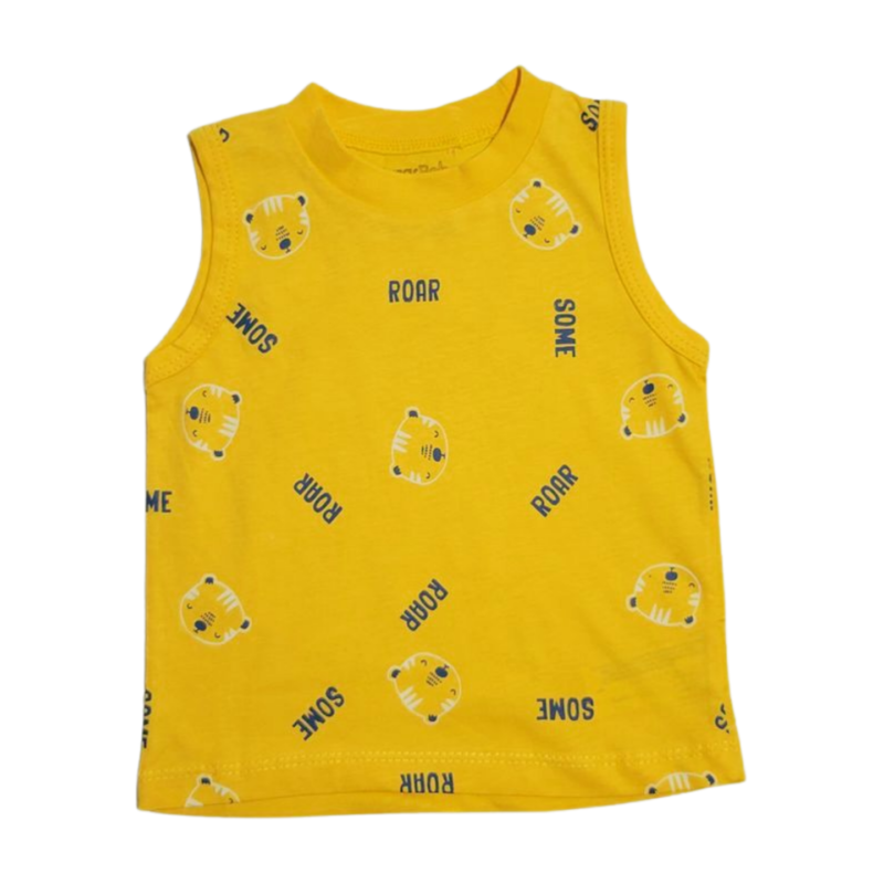 Adorable Baby Boys Summer Roar Set - 3 Piece Set - Top, Tank & Shorts - Image 6