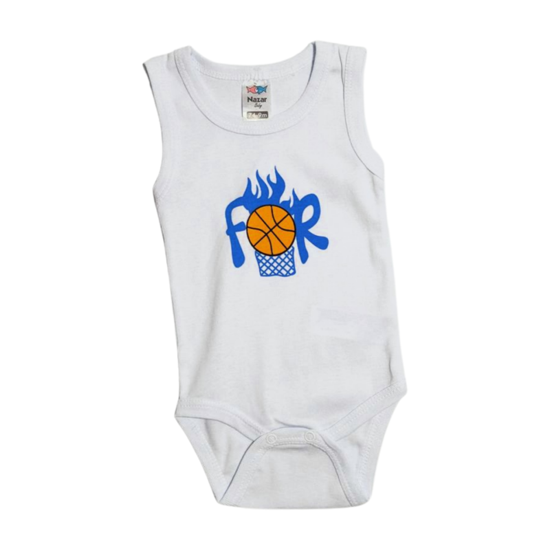 Adorable Baby Boys Summer Basketball Set - 3 Piece Set - Top, Bodysuit & Shorts - Image 6