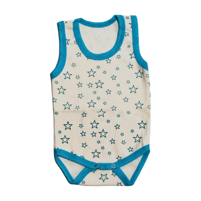 Adorable Baby Boy Tag less Summer Dino & Star Bodysuit - 4 Piece Set - Image 4