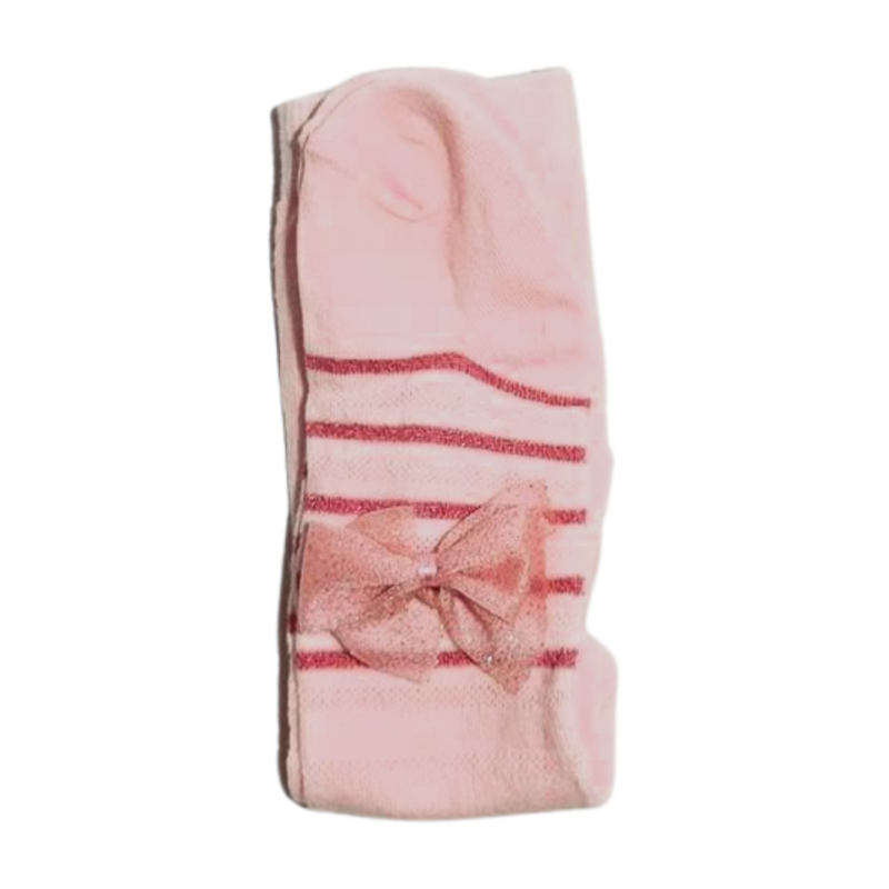 Cute Girl Bow Delight Leggings with Chic Stripes - Image 3