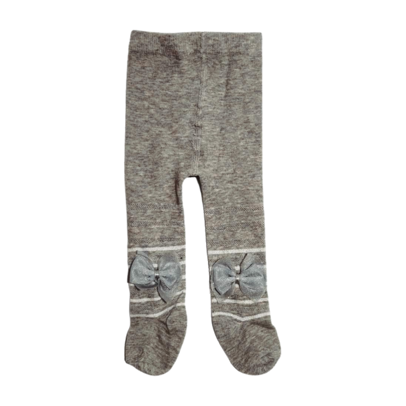 Cute Girl Bow Delight Leggings with Chic Stripes - Image 4