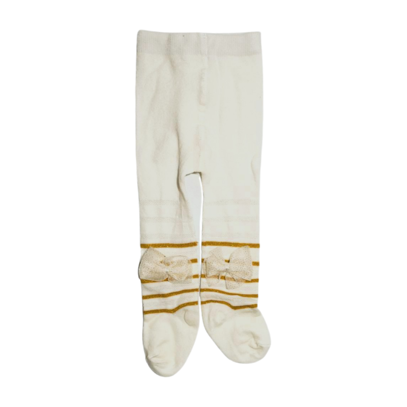 Cute Girl Bow Delight Leggings with Chic Stripes - Image 10