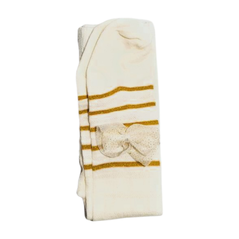 Cute Girl Bow Delight Leggings with Chic Stripes - Image 11