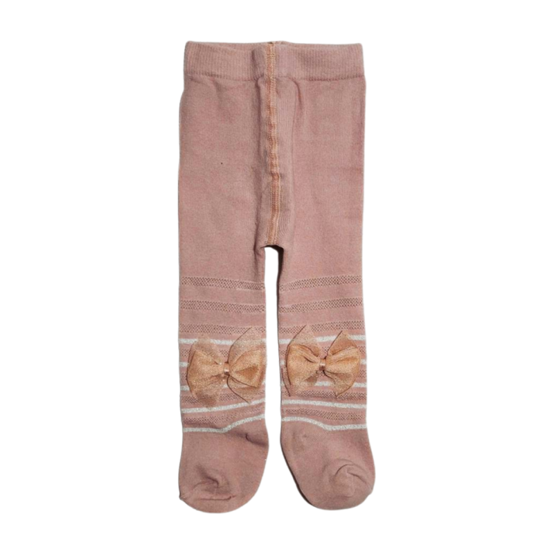 Cute Girl Bow Delight Leggings with Chic Stripes - Image 8